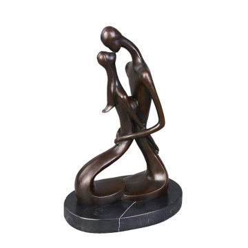 Laiton abstrait Statue Amoureux Moderne Bronze Sculpture Tpy-694